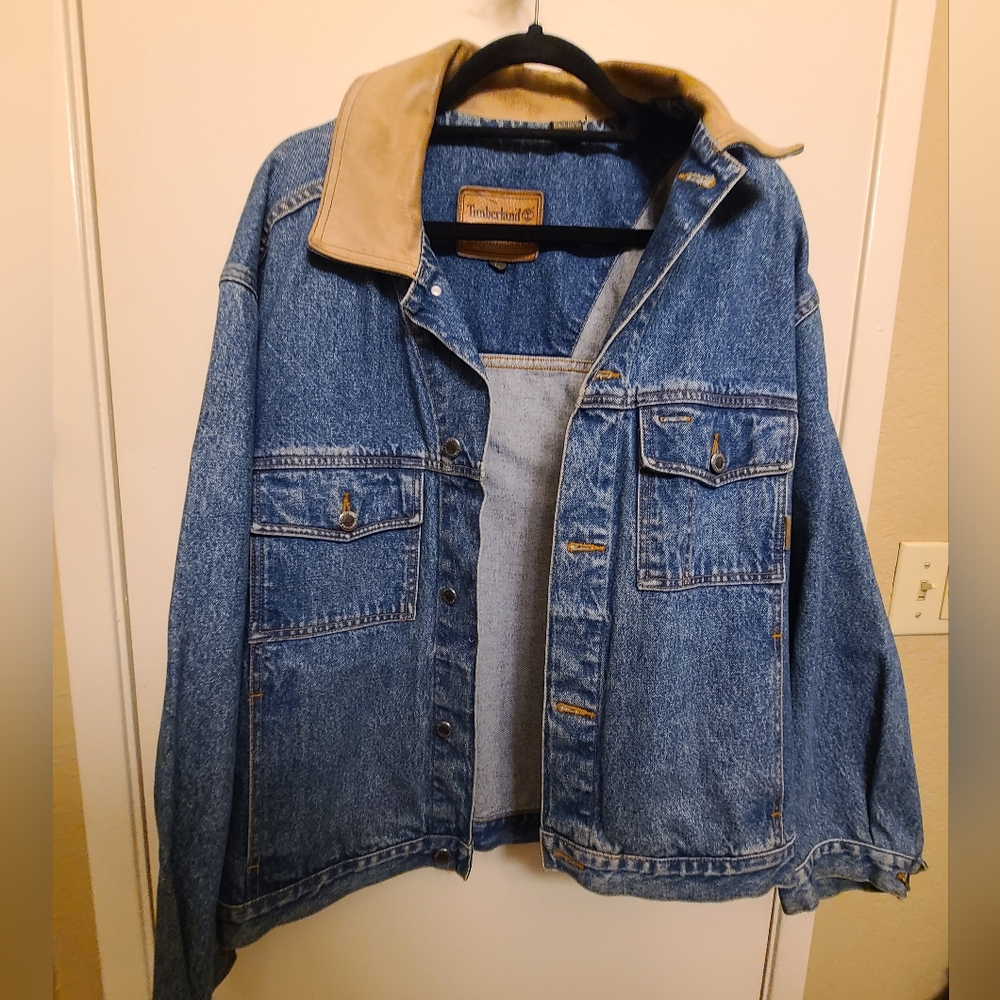 Vintage large mens Timberlan Jean jacket